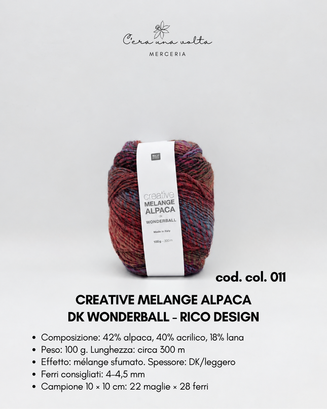 Creative Melange Alpaca DK Wonderball – Rico Design