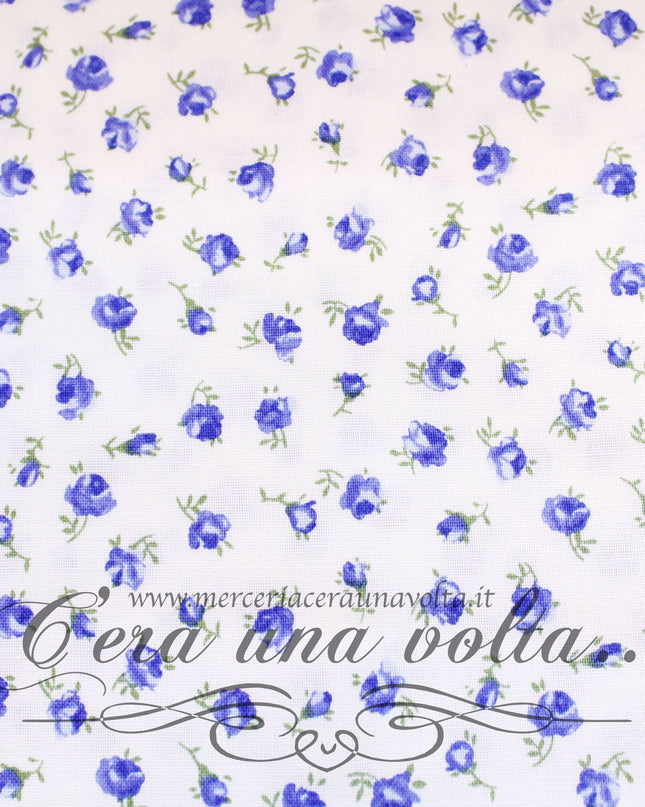 Tessuto shabby Rose Blu