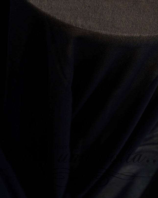 Tessuto in Tulle Elasticizzato Nero