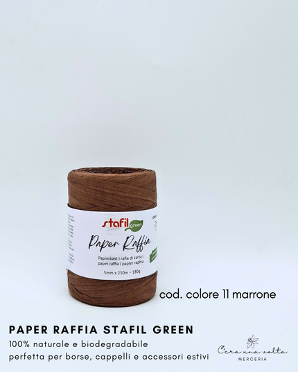 Paper Raffia Stafil Green
