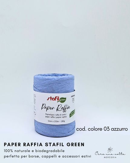 Paper Raffia Stafil Green